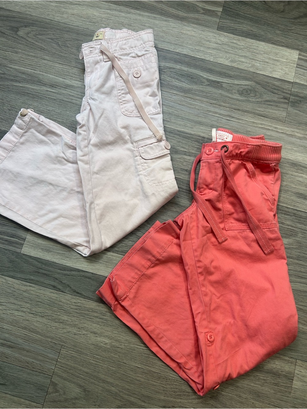 Vintage Old Navy Kids Pants in Pink and Light Pink